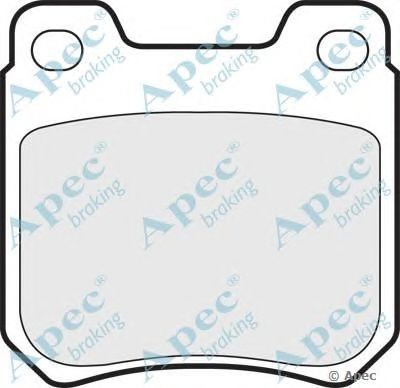 APEC BRAKING pad619 -  Комплект тормозных колодок, дисковый тормоз